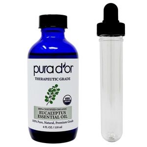 4oz Eucalyptus Essential Oil-USDA Organic, 100% Pure, Natural, Therapeutic Grade